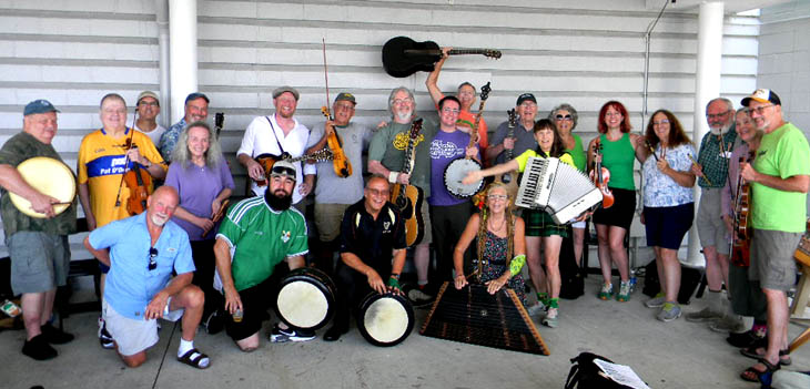 playing music at Irish Fest